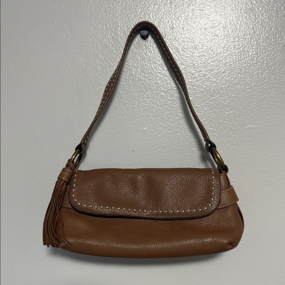 Brown Leather Shoulder Bag
